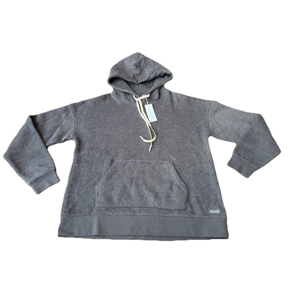 Outerknown Women's Hightide Kelly Gray Terry Hoodie Size Small NWT $128
